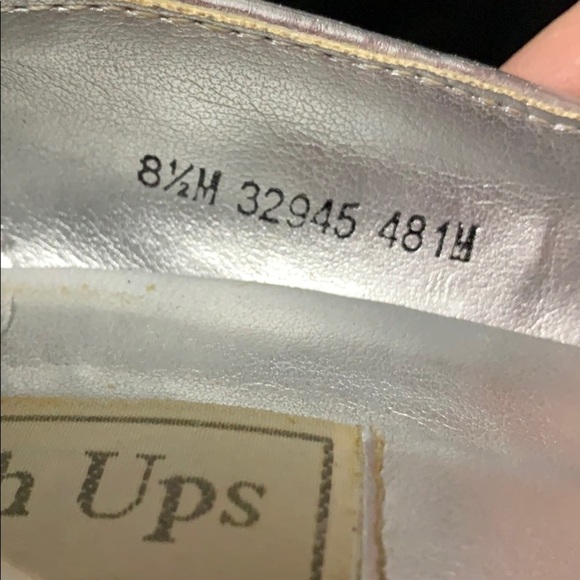 Touch Ups- lace and glitter upper with open toe - Picture 5 of 5